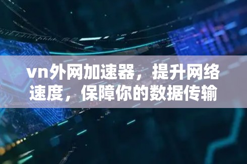 vn外网加速器,提升网络速度,保障你的数据传输