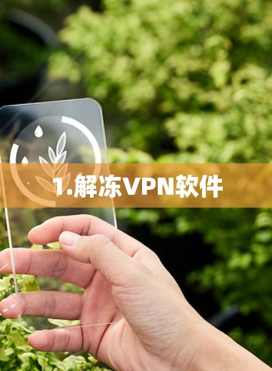 1.解冻VPN软件