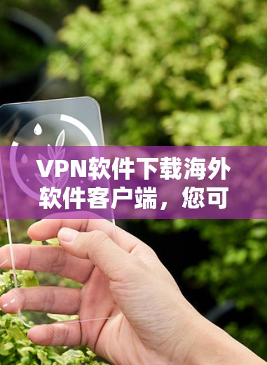 VPN软件下载海外软件客户端,您可以参考以下几种常见的方式 VPN软件下载海外软件客户端,您可以参考以下几种常见的方式