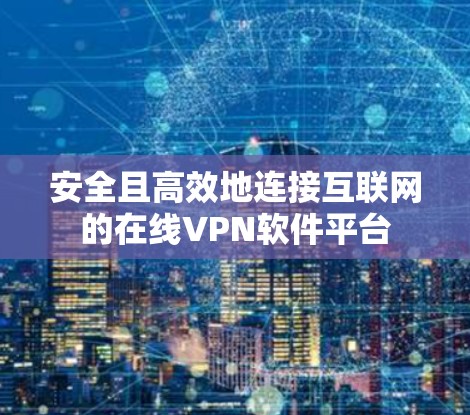 安全且高效地连接互联网的在线VPN软件平台 安全且高效地连接互联网的在线VPN软件平台