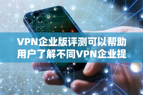 VPN企业版评测可以帮助用户了解不同VPN企业提供的服务特点、安全性、用户评价等信息。以下是关于VPN企业版评测的一些关键点和评价，供参考