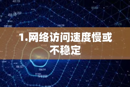 1.网络访问速度慢或不稳定 1.网络访问速度慢或不稳定