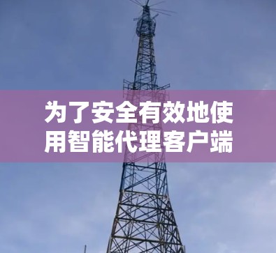 为了安全有效地使用智能代理客户端,以下是一个有序的步骤指南 为了安全有效地使用智能代理客户端,以下是一个有序的步骤指南