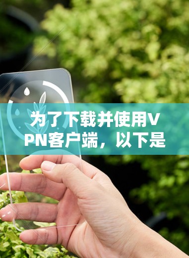 为了下载并使用VPN客户端,以下是详细的步骤指南 为了下载并使用VPN客户端,以下是详细的步骤指南