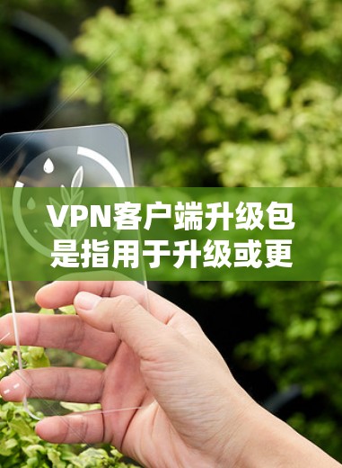 VPN客户端升级包是指用于升级或更新VPN客户端软件的包。这些包通常包括软件更新、新功能或软件兼容性修复等。升级包的作用是为用户提供更好的服务和功能 VPN客户端升级包是指用于升级或更新VPN客户端软件的包。这些包通常包括软件更新、新功能或软件兼容性修复等。升级包的作用是为用户提供更好的服务和功能