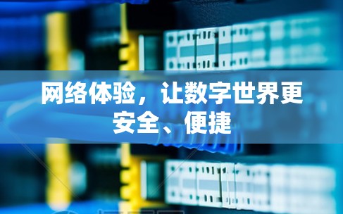 网络体验，让数字世界更安全、便捷