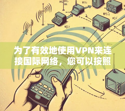 为了有效地使用VPN来连接国际网络,您可以按照以下步骤进行选择和安装 为了有效地使用VPN来连接国际网络,您可以按照以下步骤进行选择和安装