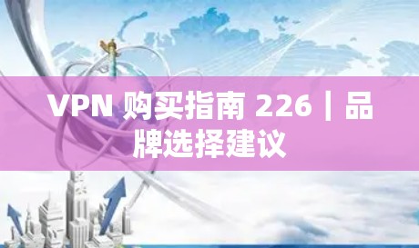 VPN 购买指南 226|品牌选择建议