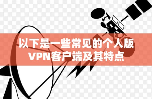 以下是一些常见的个人版VPN客户端及其特点